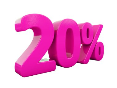 İzole kırmızı yüzde işareti