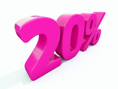 Retro kırmızı yüzde işareti