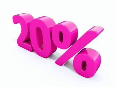 Retro kırmızı yüzde işareti