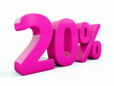 Retro kırmızı yüzde işareti