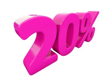 İzole kırmızı yüzde işareti