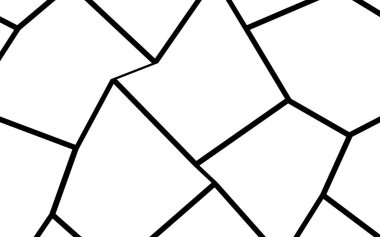 Siyah ve beyaz düzensiz mozaik şablonu