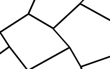 Siyah ve beyaz düzensiz mozaik şablonu