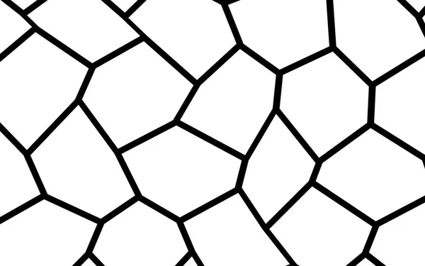 Modèle de mosaïque irrégulière noir et blanc — Image vectorielle