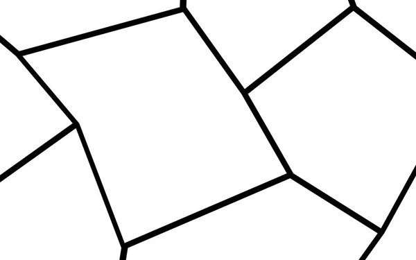 Modèle de mosaïque irrégulière noir et blanc — Image vectorielle