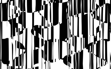 Rasgele kaotik satırları soyut geometrik desen