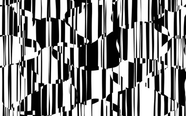 Rasgele kaotik satırları soyut geometrik desen