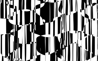 Rasgele kaotik satırları soyut geometrik desen