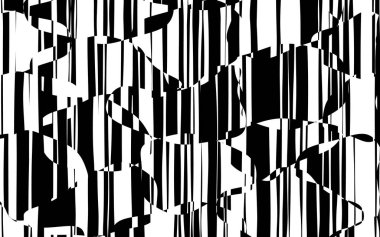 Rasgele kaotik satırları soyut geometrik desen