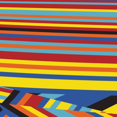 Zebra desenli soyut Pop