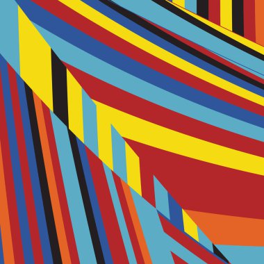 Zebra desenli soyut Pop