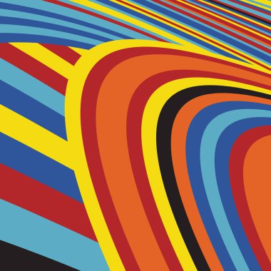 Zebra desenli soyut Pop