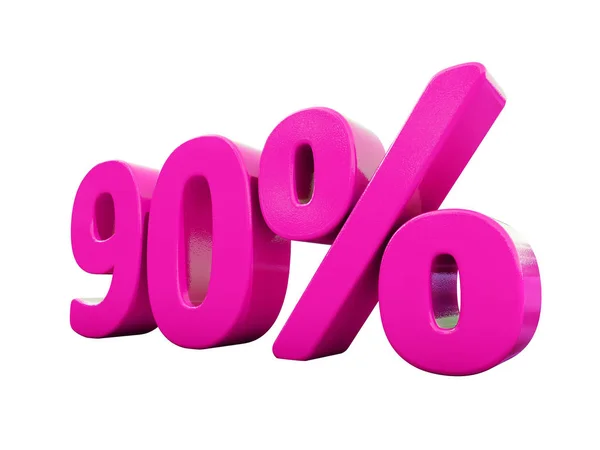 Segno rosa al 90% — Foto Stock