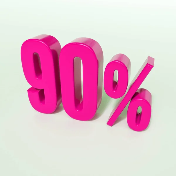 90 procent roze teken — Stockfoto