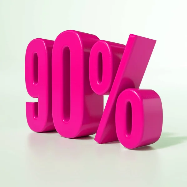 90 procent roze teken — Stockfoto