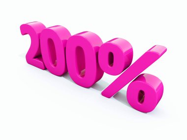 Retro kırmızı yüzde işareti