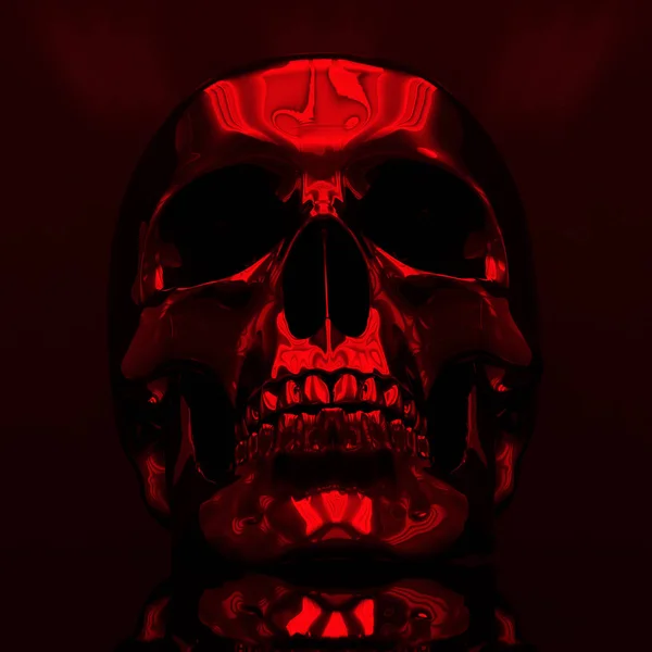 Human Skull Art Image — Stock Photo, Image