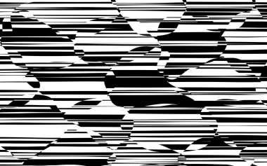 Rasgele kaotik satırları soyut geometrik desen