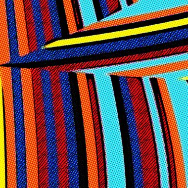 Pop Art geometrik desen