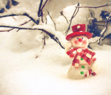 Mutlu Noeller ve mutlu yıllar tebrik kartı.