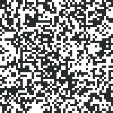 QR Code dijital soyut siyah ve beyaz piksel gürültü arka plan
