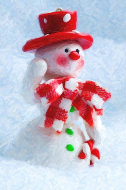 Mutlu Noeller ve mutlu yıllar tebrik kartı.