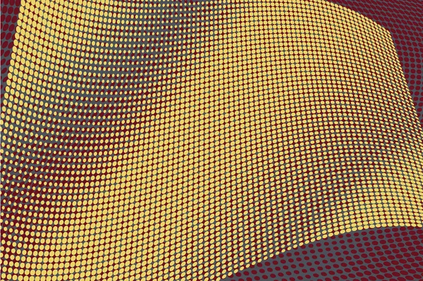 Gele Halftone cirkel achtergrond — Stockvector