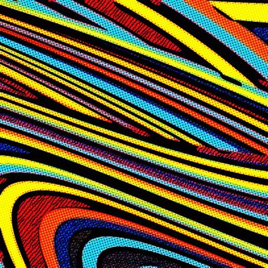 Pop Art geometrik desen