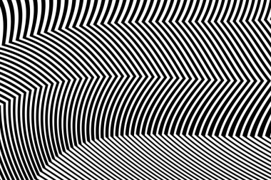 Zebra siyah ve beyaz çizgili vektör tasarımı