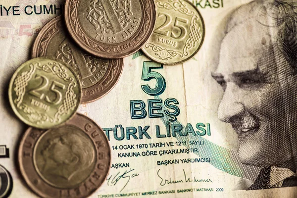 Turkish Lira (Turkish Turk Parasi) — Φωτογραφία Αρχείου