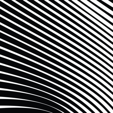 Soyut çarpık siyah ve beyaz çizgiler arka plan