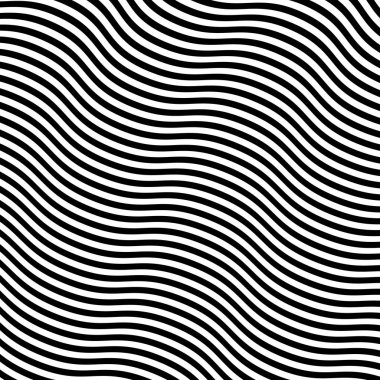 Soyut çarpık siyah ve beyaz çizgiler arka plan