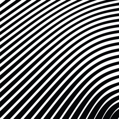 Soyut çarpık siyah ve beyaz çizgiler arka plan