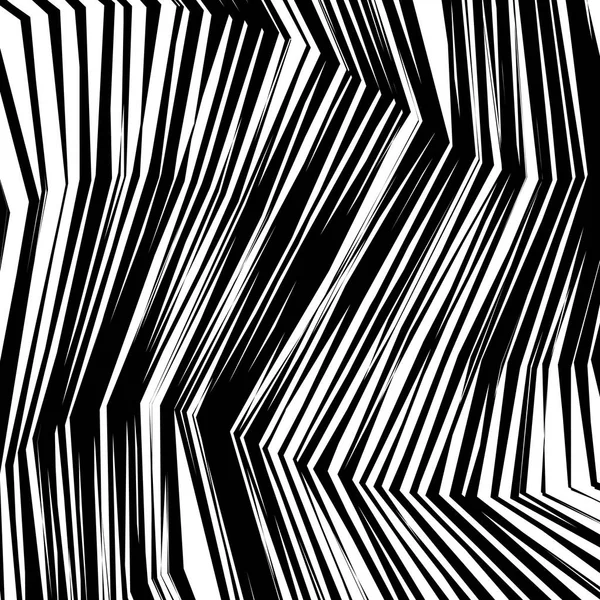 Abstract Warped preto e branco linhas de fundo —  Vetores de Stock