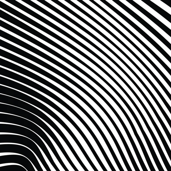 抽象扭曲的黑白线条背景 — 图库矢量图片