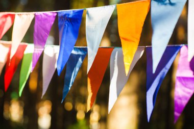 Doğum günü kutlaması için dekoratif parti flamalar