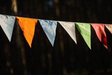 Doğum günü kutlaması için dekoratif parti flamalar