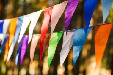 Doğum günü kutlaması için dekoratif parti flamalar