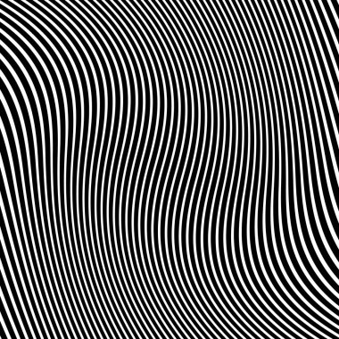Soyut çarpık siyah ve beyaz çizgiler arka plan