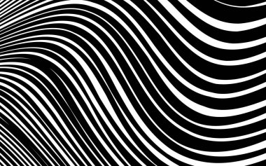 Soyut çarpık siyah ve beyaz çizgiler arka plan