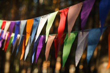 Doğum günü kutlaması için dekoratif parti flamalar