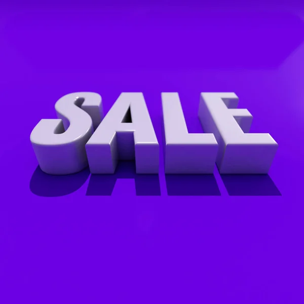 3d Sale Word with Shadow — Stock Photo, Image