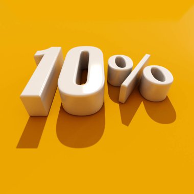 yüzde 10 işareti