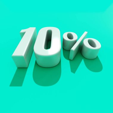 yüzde 10 işareti