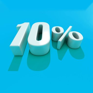 yüzde 10 işareti