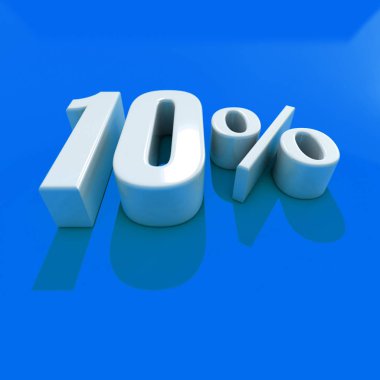 yüzde 10 işareti
