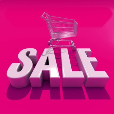 3D Satılık Word gölge ile