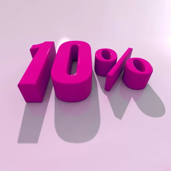 10 procent znak — Zdjęcie stockowe