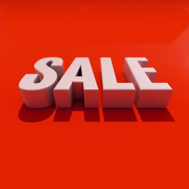 3D Satılık Word gölge ile