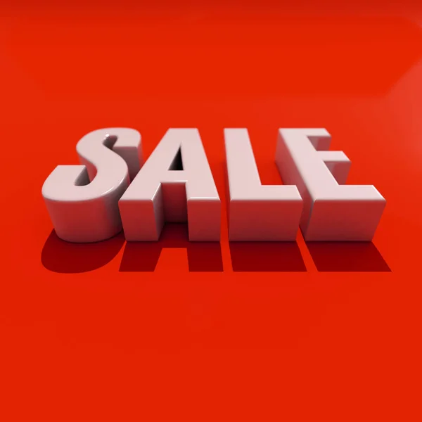 3d Sale Word with Shadow — Stock Photo, Image